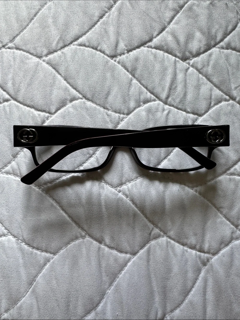 Gucci Black Rectangular Women's Eyeglass Frames size 54-13